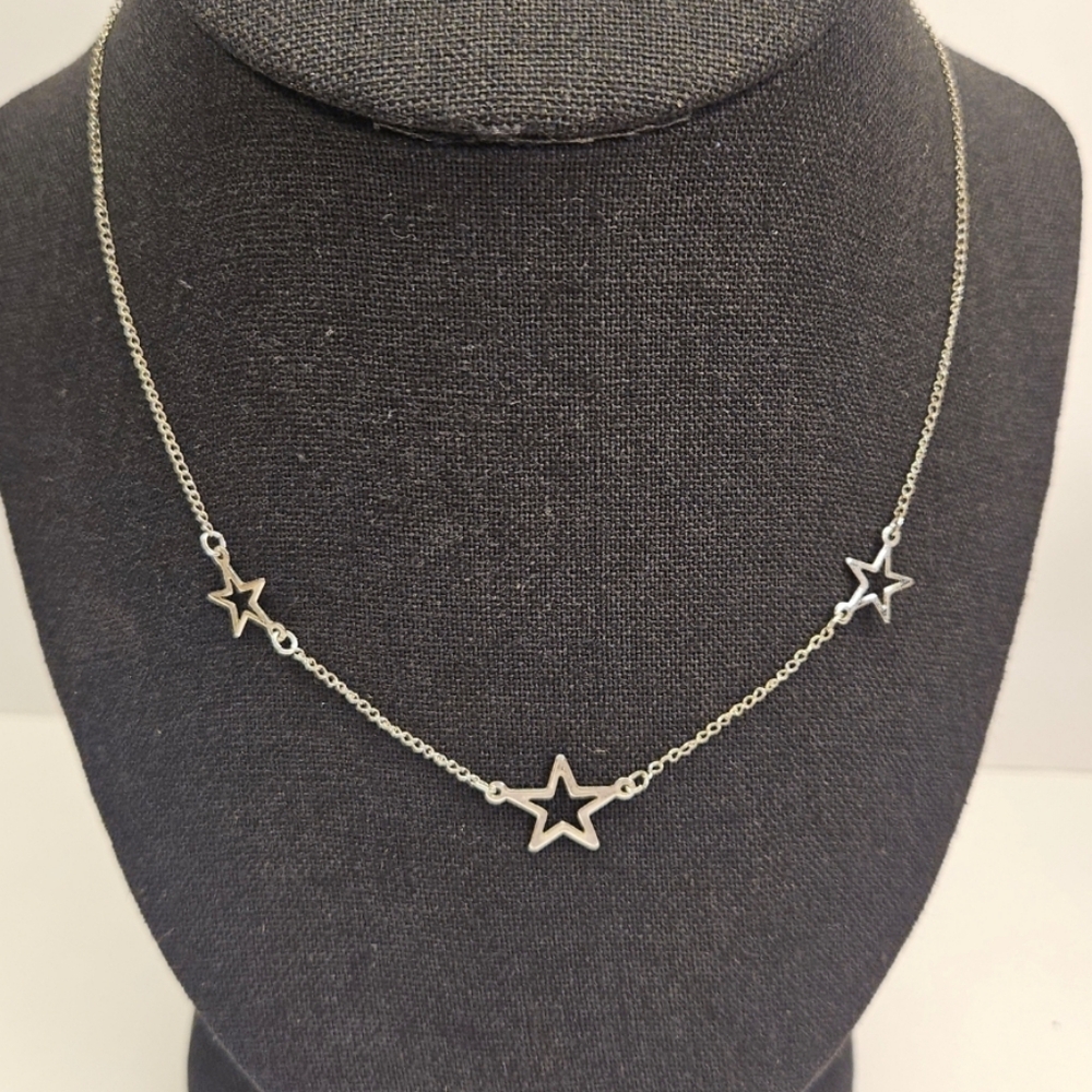 Sterling Silver Star Necklace - Picture 2 of 4